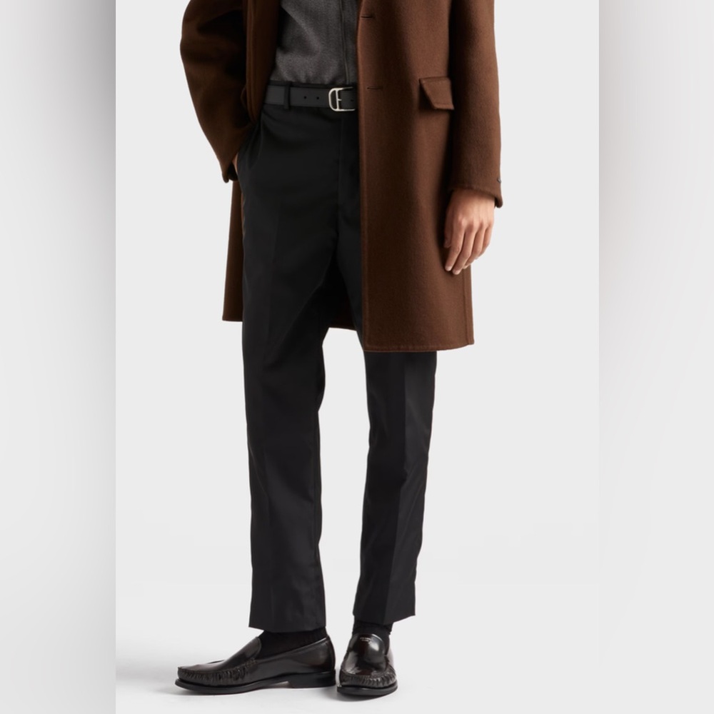 Prada Charcoal Casual Nylon Dress Pants for Men.